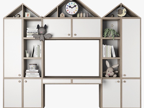  儿童房家具组合763d模型 