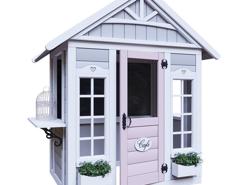 儿童游戏屋3d模型