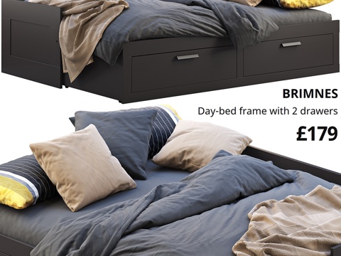  宜家Brimnes 43d模型 