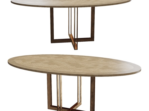  Eichholtz餐桌MELCHIOR椭圆形3d模型 