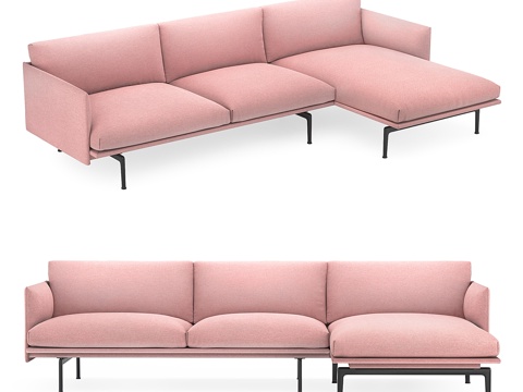  Muuto轮廓躺椅3d模型 