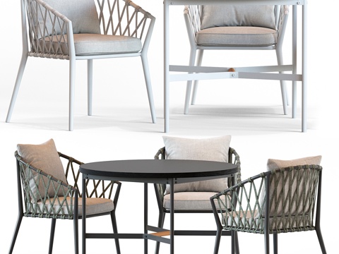  Globewest Maui扶手椅与Morgan茶几3d模型 