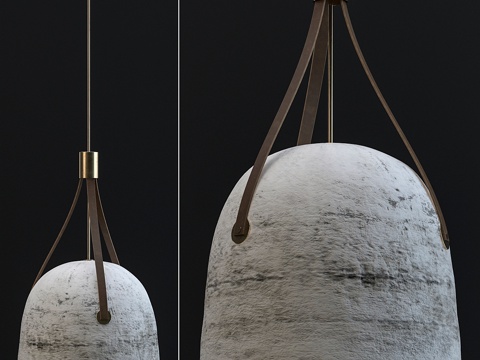  混凝土灯具3d模型 