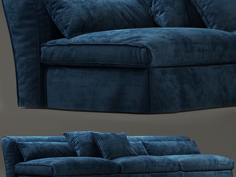  单人沙发套巴克斯特款3d模型 