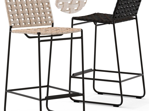  Globewest Marina 凳子3d模型 