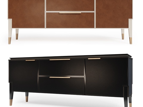  OAK - CASTELLO 边柜3d模型 