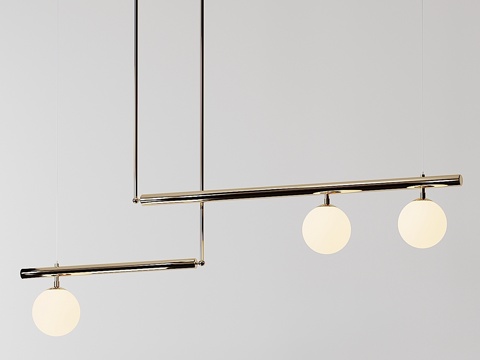  保罗·马特设计的卫星IV雕塑吊灯3d模型 