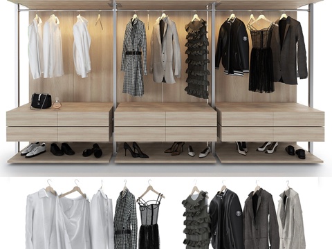  衣柜 Raumplus Uno_33d模型 