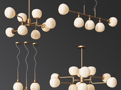  Maytoni Eric 天花板灯套装3d模型 