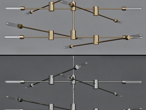  动感吊灯系列3d模型 
