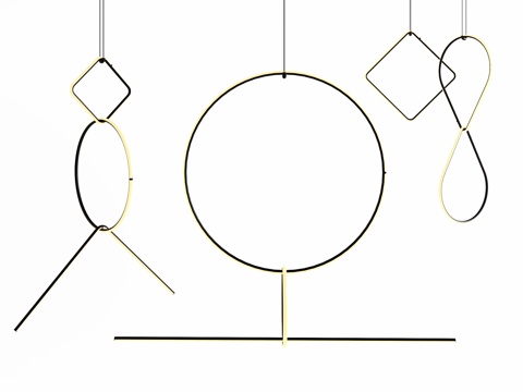  Flos 安排灯具3d模型 