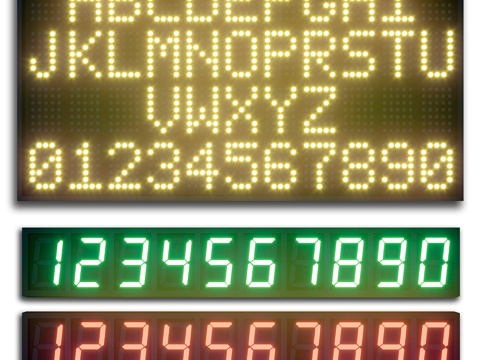  LED显示模块. 套装073d模型 