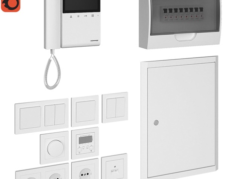  家居 电气化3d模型 