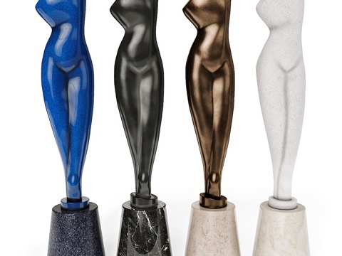  亚历山大·阿基彭科雕塑躯干3d模型 