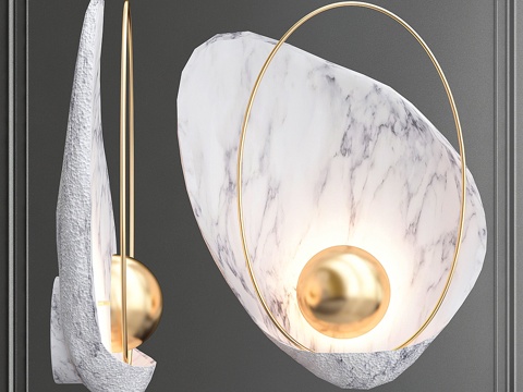  Bra大理石贝壳3d模型 