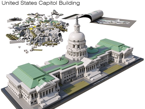  乐高美国国会大厦 #210303d模型 