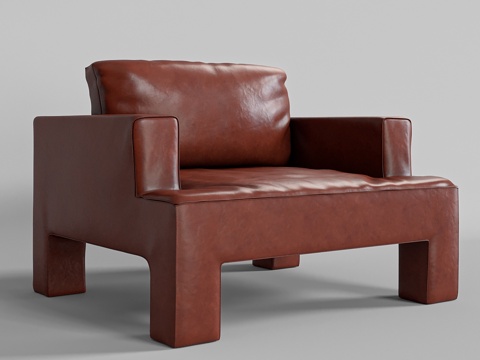  阿尔托皮亚诺扶手椅3d模型 