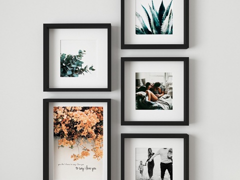  宜家Ribba相框套装3d模型 