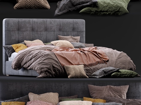  Boconcept床Mezzo3d模型 