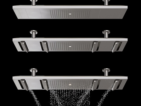  雅生淋浴天堂水动效3d模型 