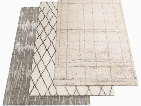  三款AMINI地毯 - 1-413d模型 