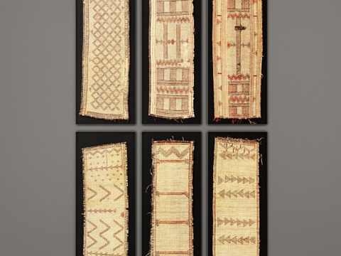  图阿雷格编织地毯艺术 RH系列3d模型 