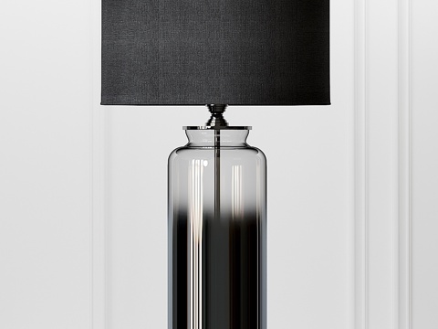  Cox &amp; Cox烟灰色玻璃台灯3d模型 