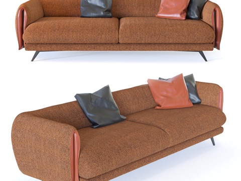  Bonaldo Saddle 2 seats3d模型 