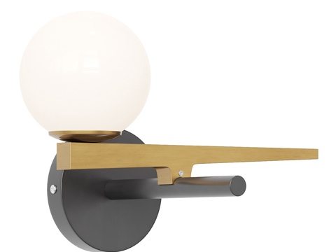  Lampatron 鸟形壁灯3d模型 