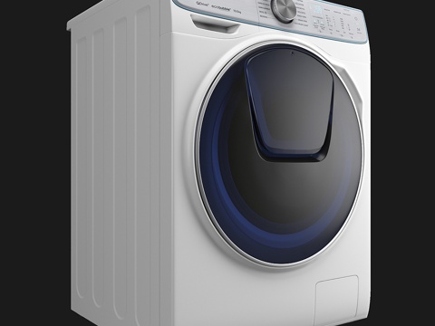  三星洗衣机WW8800M3d模型 