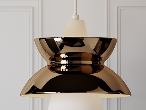  Doo-wop吊灯 - 路易斯·波尔森设计3d模型 