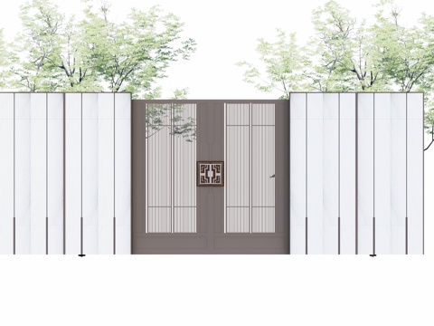  水景 庭院灯 造景 屋顶花园 门 草坪灯 室内景观 室内造景su模型 