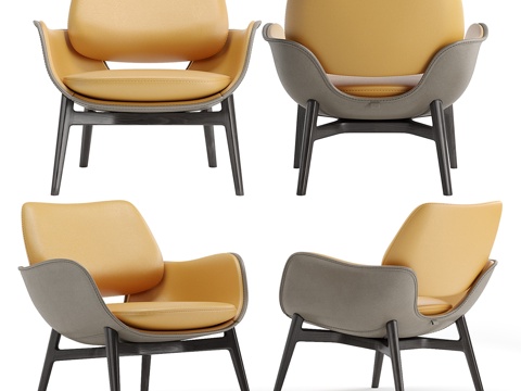  Poltrona Frau Martha扶手椅3d模型 