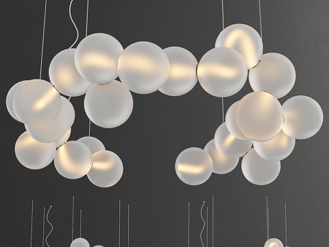  照明灯具 - 吊灯3d模型 