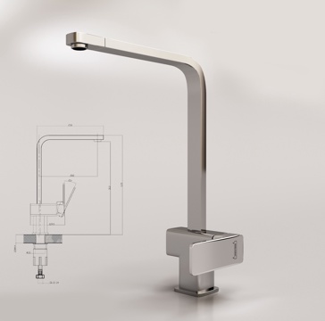  现代水龙头 水龙头3d模型 