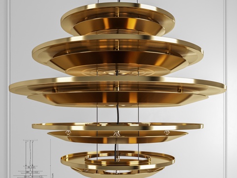  Delightfull HENDRIX 吊灯3d模型 