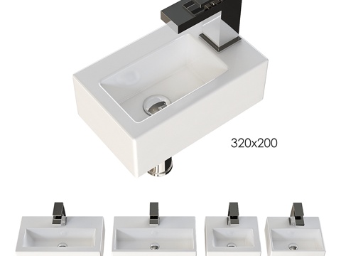  顶置水槽 Hidra Loft（小号）3d模型 