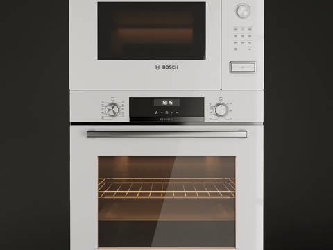  博世烤箱套装3d模型 