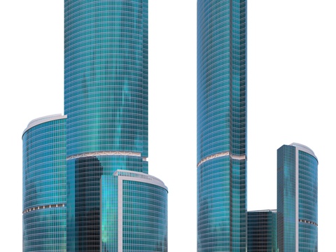  莫斯科城堤岸摩天大楼3d模型 