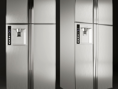  日立冰箱3d模型 