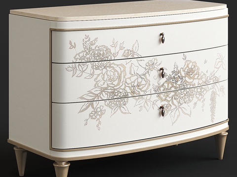  卡拉科尔吸睛款储物柜3d模型 