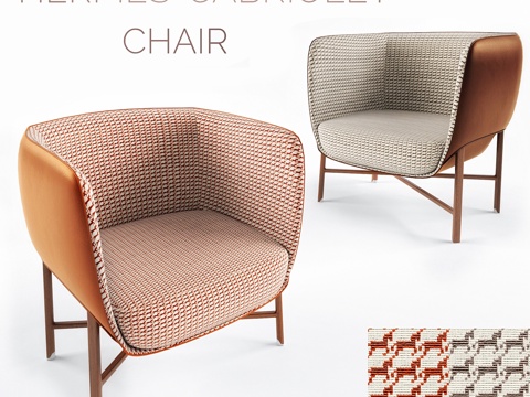  爱马仕 Cabriolet 椅子3d模型 