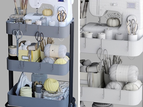  手工角落23d模型 