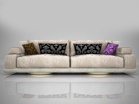  现代双人沙发 沙发 双人沙发3d模型 