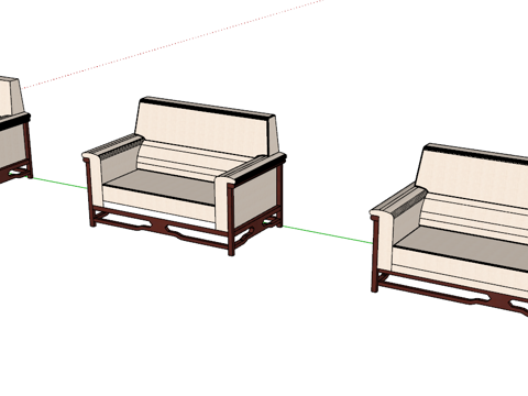 沙发 办公沙发 办公家具su模型