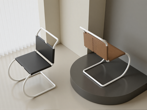 现代餐椅办公椅su模型