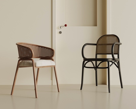  中古风休闲椅3d模型 