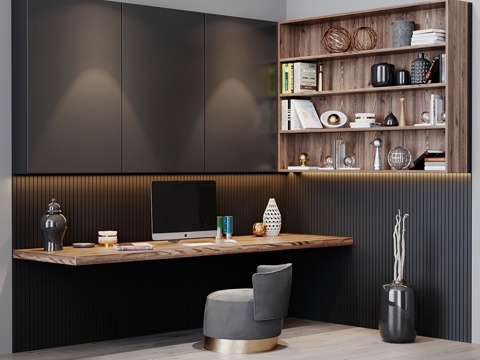  工作空间3d模型 