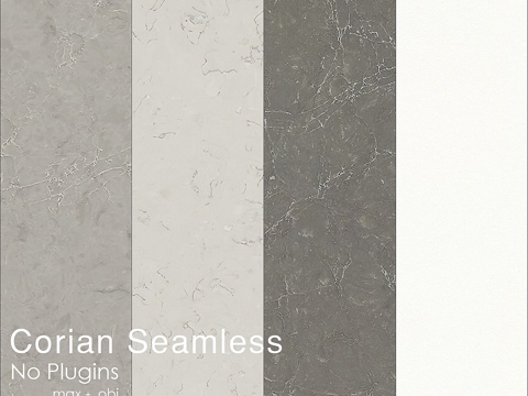  杜邦可丽耐厨房台面灰岩色3d模型 