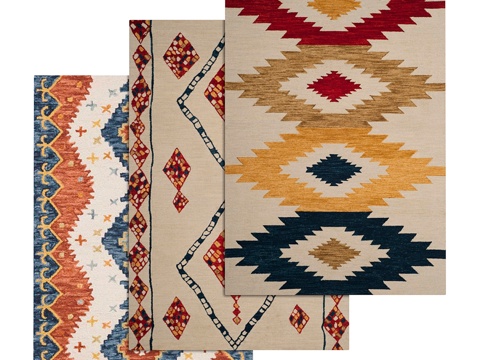  地毯套装483d模型 